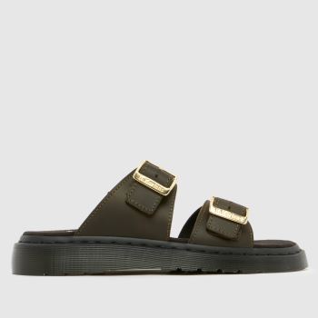 Dr Martens Khaki Josef Slide Womens Sandals
