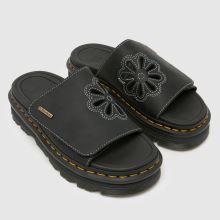 Dr Martens Zebzag Dunnet Flower Slide in Black Dr Martens Zebzag Dunnet Flower Slide,1 of 4