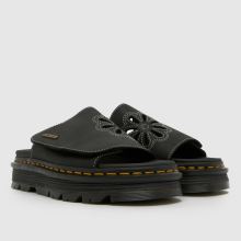 Dr Martens Zebzag Dunnet Flower Slide in Black Dr Martens Zebzag Dunnet Flower Slide,2 of 4