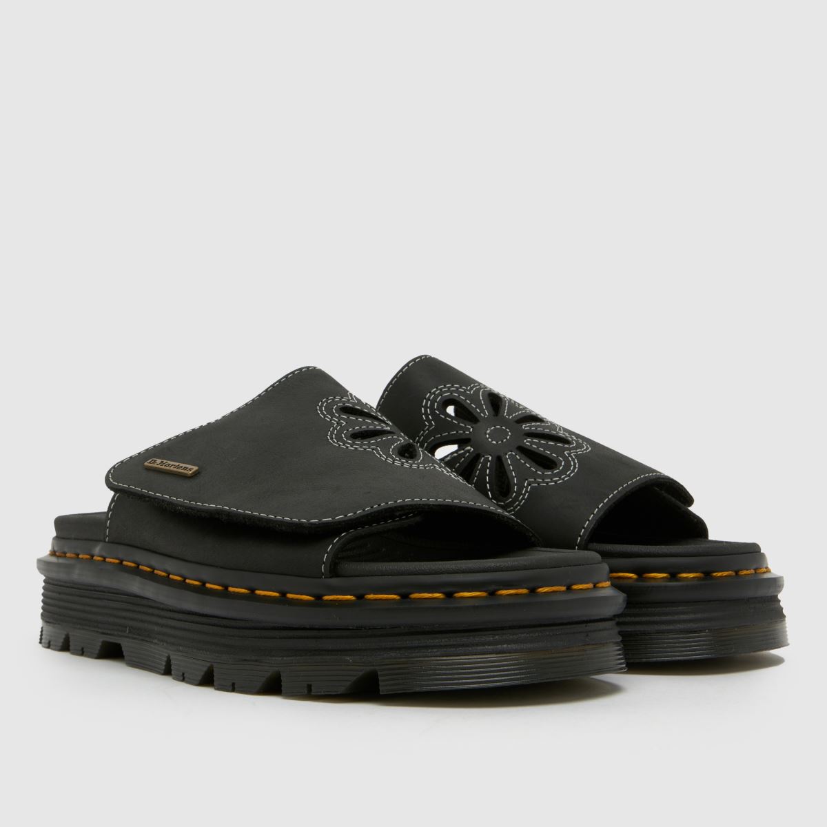 Dr Martens Zebzag Dunnet Flower Slide in Black Dr Martens Zebzag Dunnet Flower Slide 8