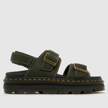 Dr Martens Dark Green Zebzag Womens Sandals