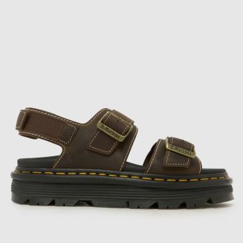 Dr Martens Dark Brown Zebzag Womens Sandals