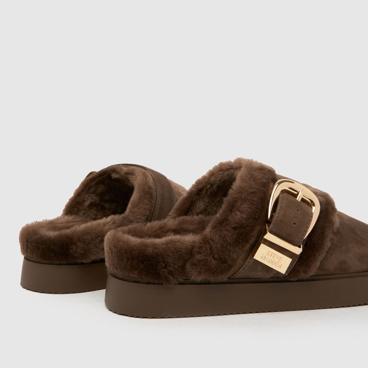 Steve Madden Cozy Up Clog in Brown Steve Madden Cozy Up Clog 7