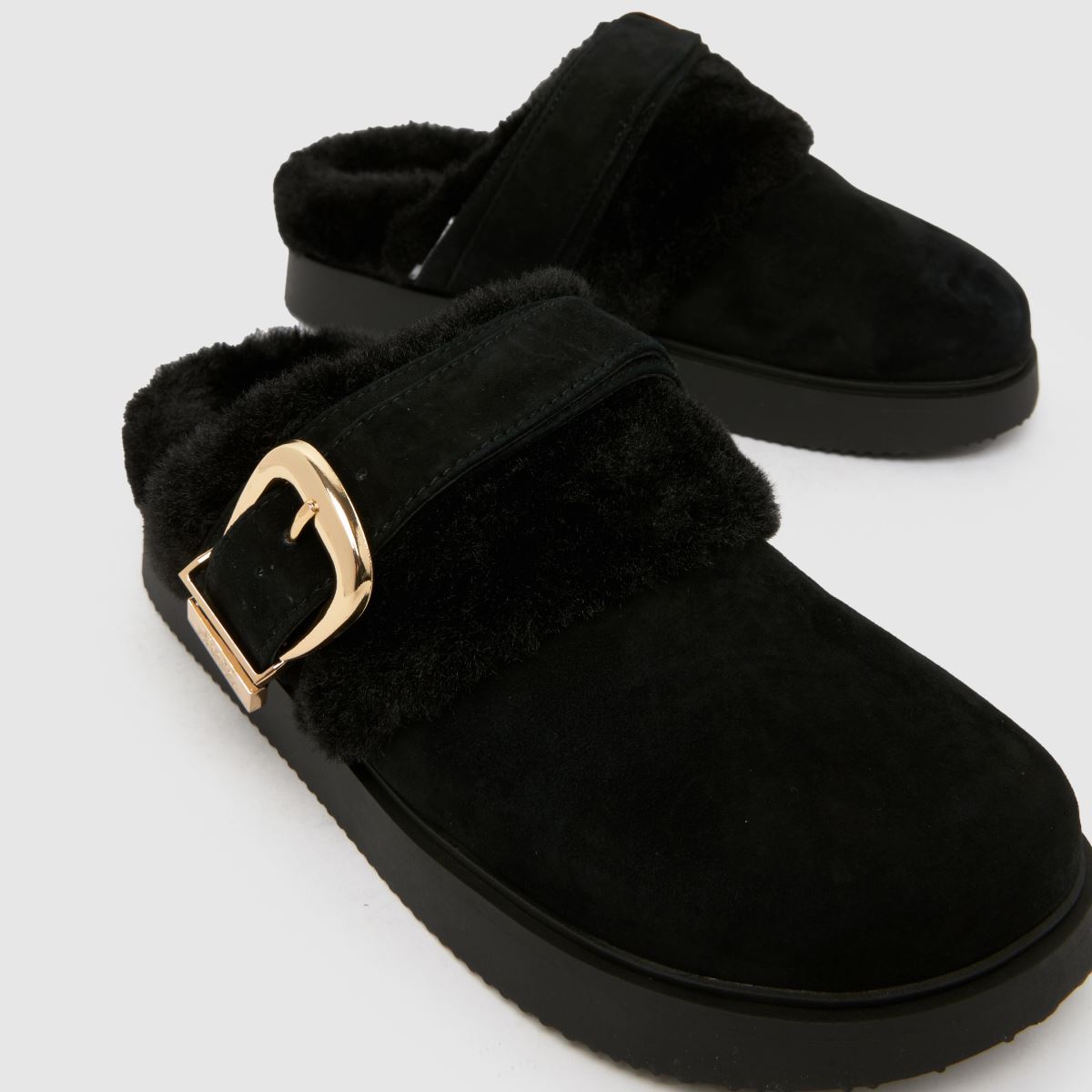 Steve Madden Cozy Up Clog in Black Steve Madden Cozy Up Clog 4