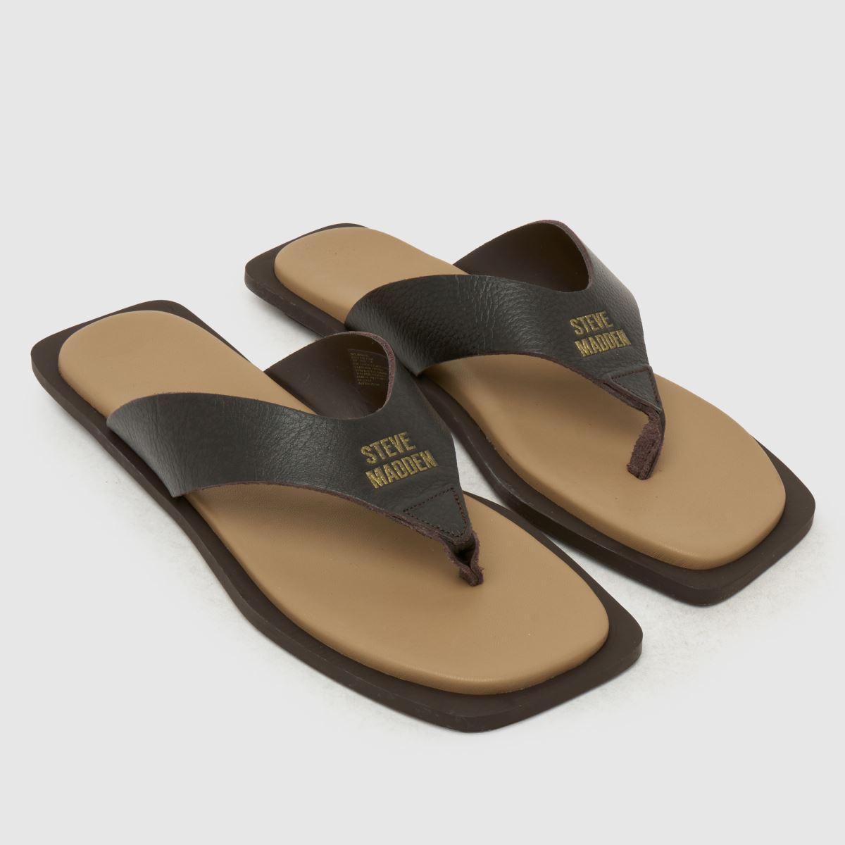 Steve Madden Splash-B Flip Sandals in Brown Multi
