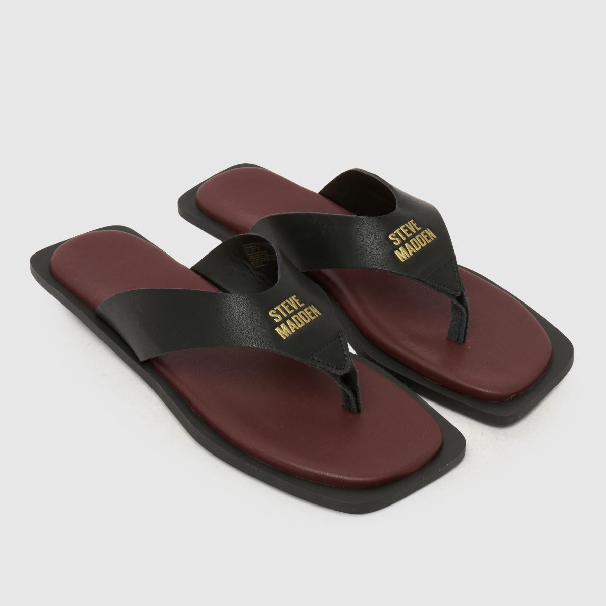 Steve Madden Splash-B Flip Sandals in Black Multi