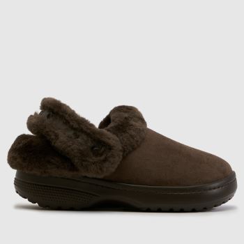 Crocs Dark Brown Classic Unfurgettable Womens Sandals