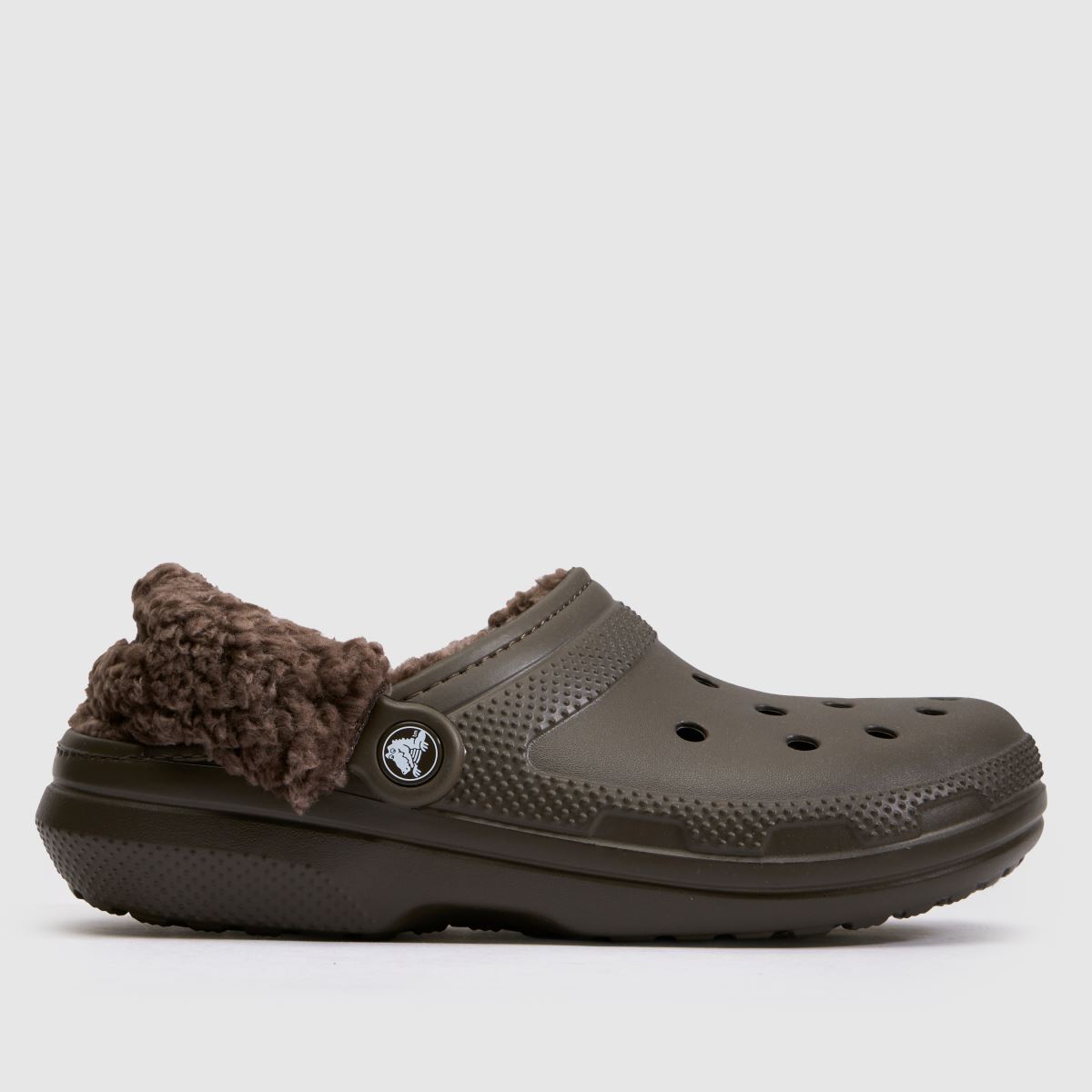 Crocs Classic Fleece Lined Clog in Dark Brown Crocs Classic Fleece Lined Clog