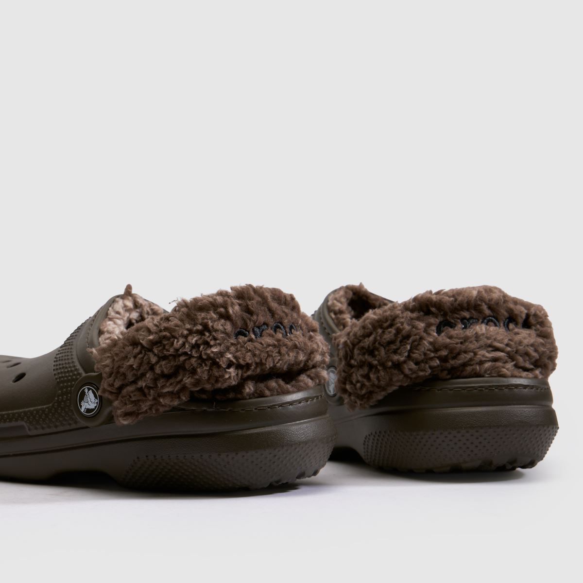 Crocs Classic Fleece Lined Clog in Dark Brown Crocs Classic Fleece Lined Clog 7