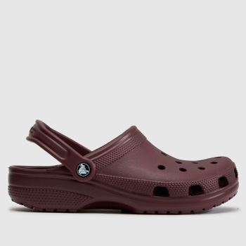 Crocs Burgundy Classic Clog Womens Sandals
