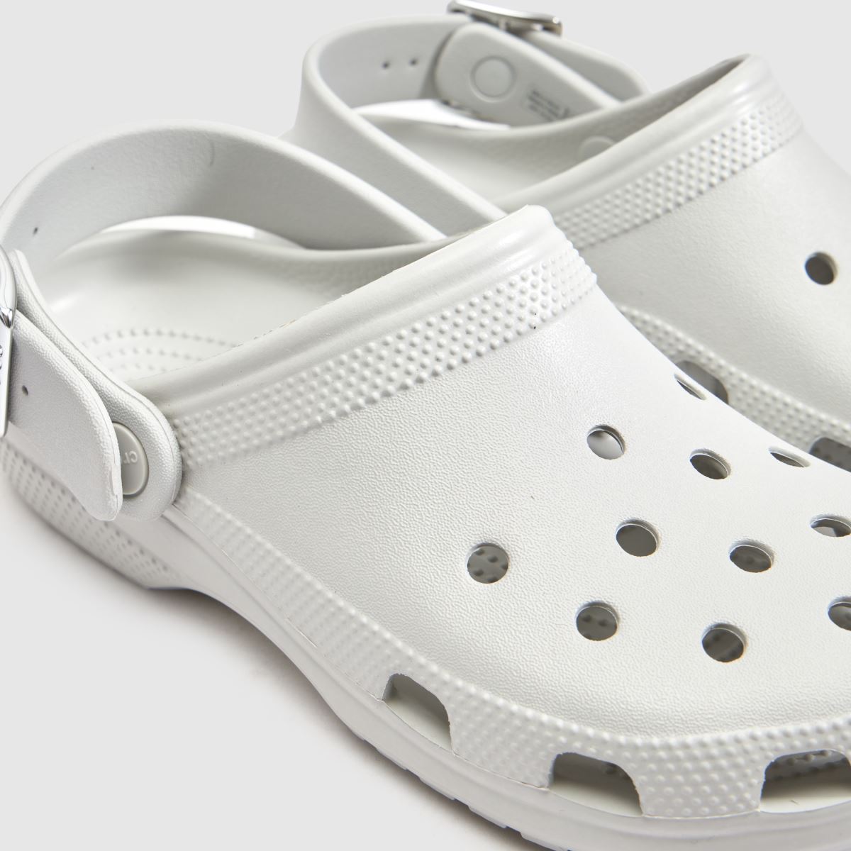 Crocs Classic Metallic Buckle Clog in Light Grey Crocs Classic Metallic Buckle Clog 4