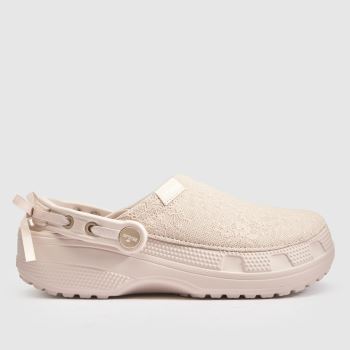 Crocs Beige Classic Crafted Lace Clog Womens Sandals