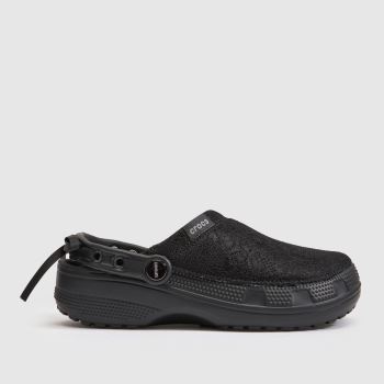 Crocs Black Classic Crafted Lace Clog Womens Sandals