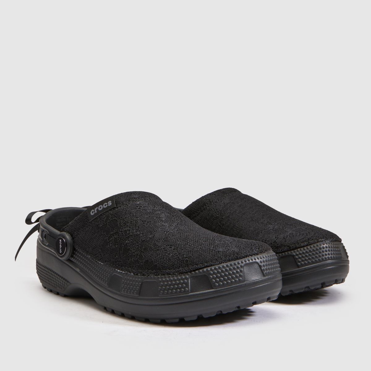 Crocs Classic Crafted Lace Clog in Black Crocs Classic Crafted Lace Clog 3