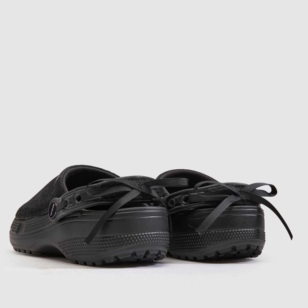 Crocs Classic Crafted Lace Clog in Black Crocs Classic Crafted Lace Clog 7
