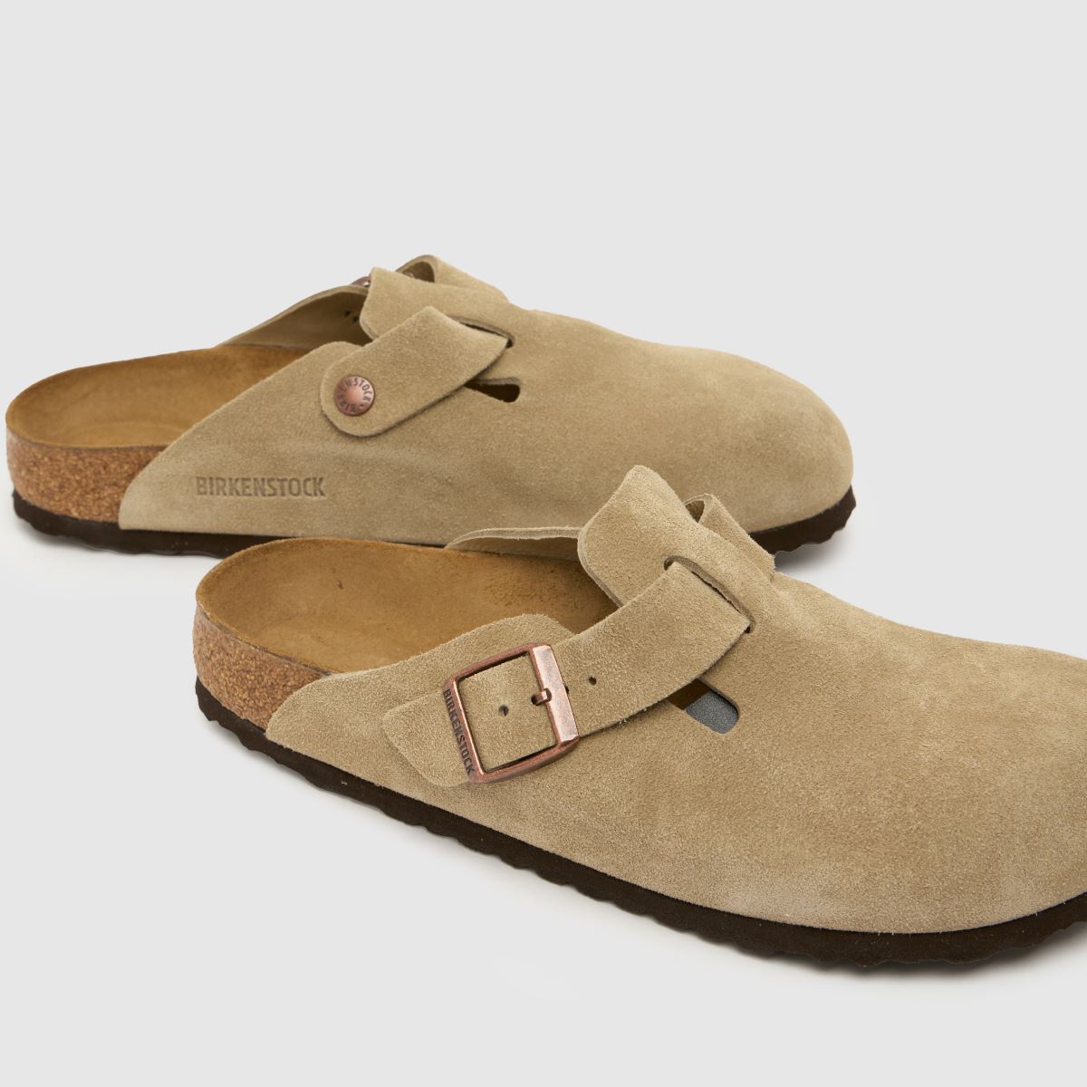 BIRKENSTOCK Boston Clog Narrow Fit in Taupe BIRKENSTOCK Boston Clog Narrow Fit 4