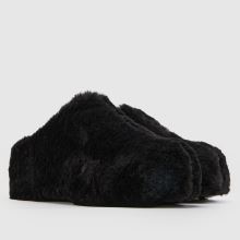 Azalea Wang Darwin Fur Mule in Black Azalea Wang Darwin Fur Mule,2 of 4