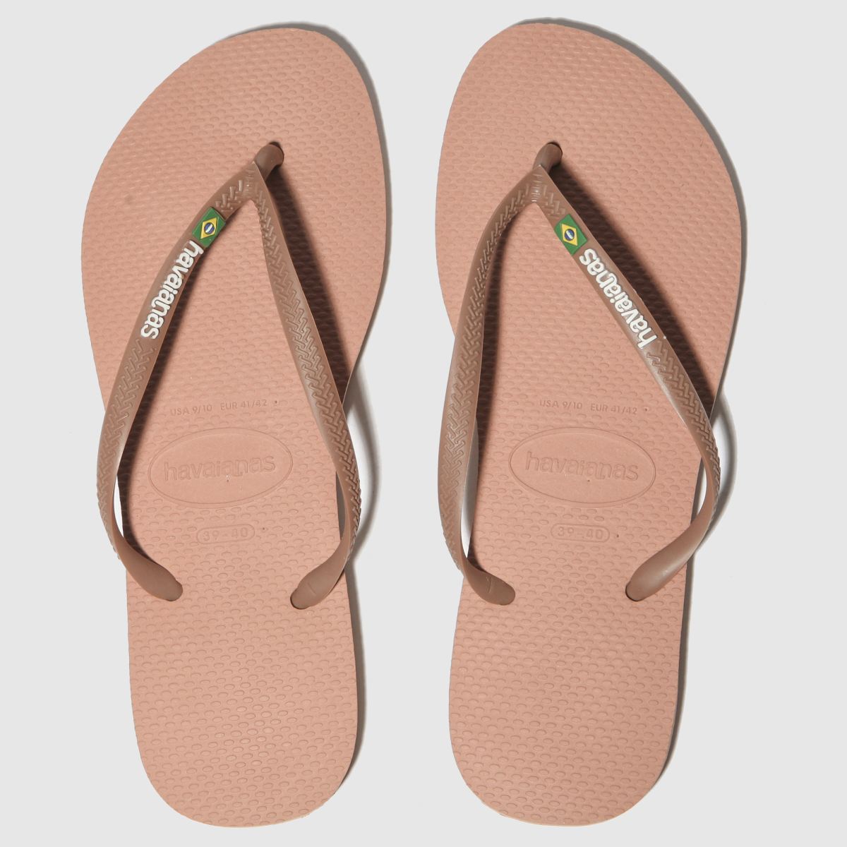 Havaianas Pink Slim Brasil Logo Sandals - ShoeFreak