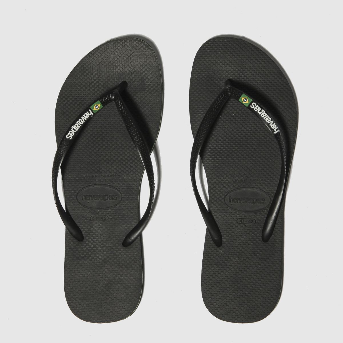 Havaianas Black Slim Brasil Logo Sandals Review