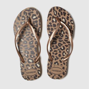 Havaianas brown & black flatform animal sandals Havaianas brown & black flatform animal sandals