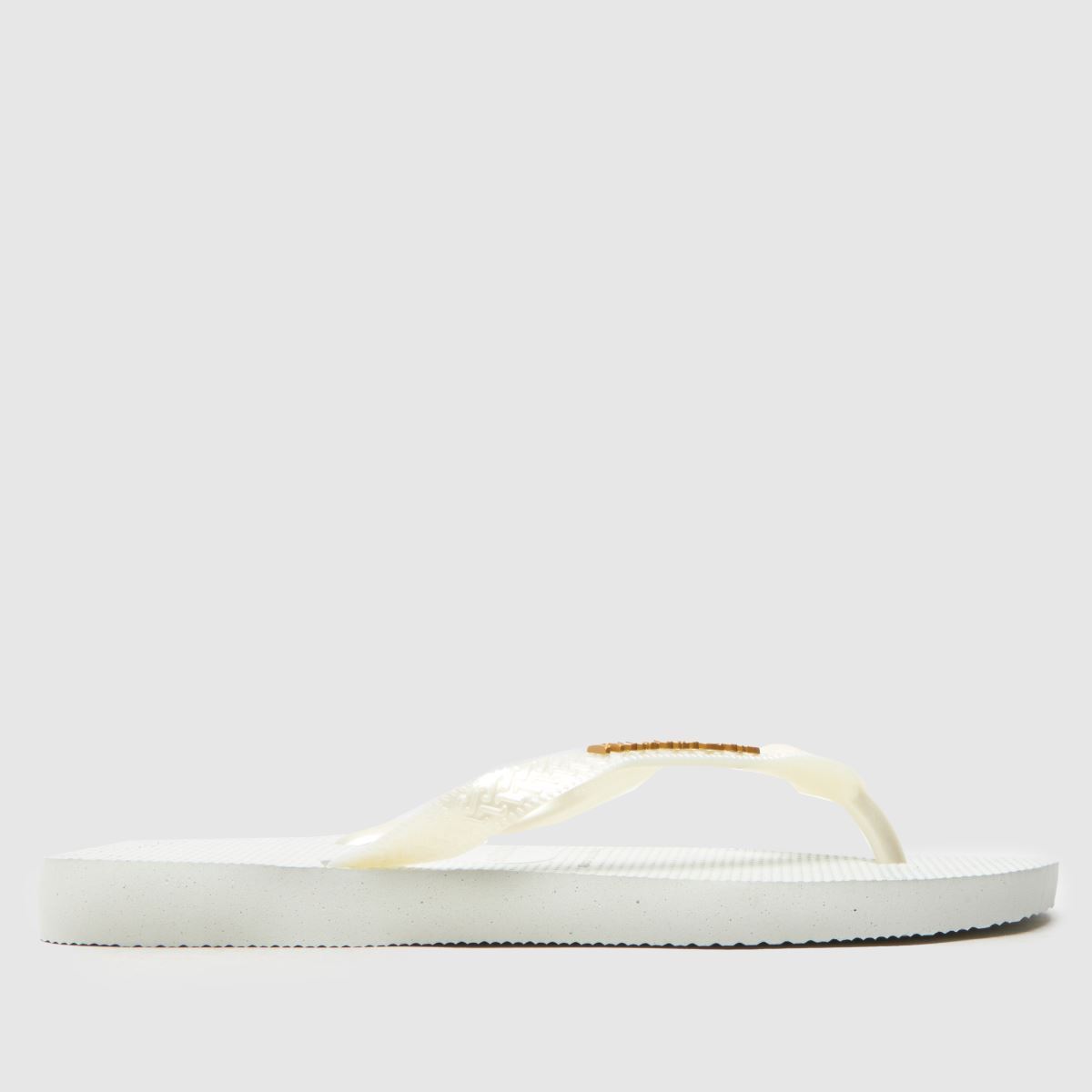 Havaianas Logo Metallic Flip in White Havaianas Logo Metallic Flip 8