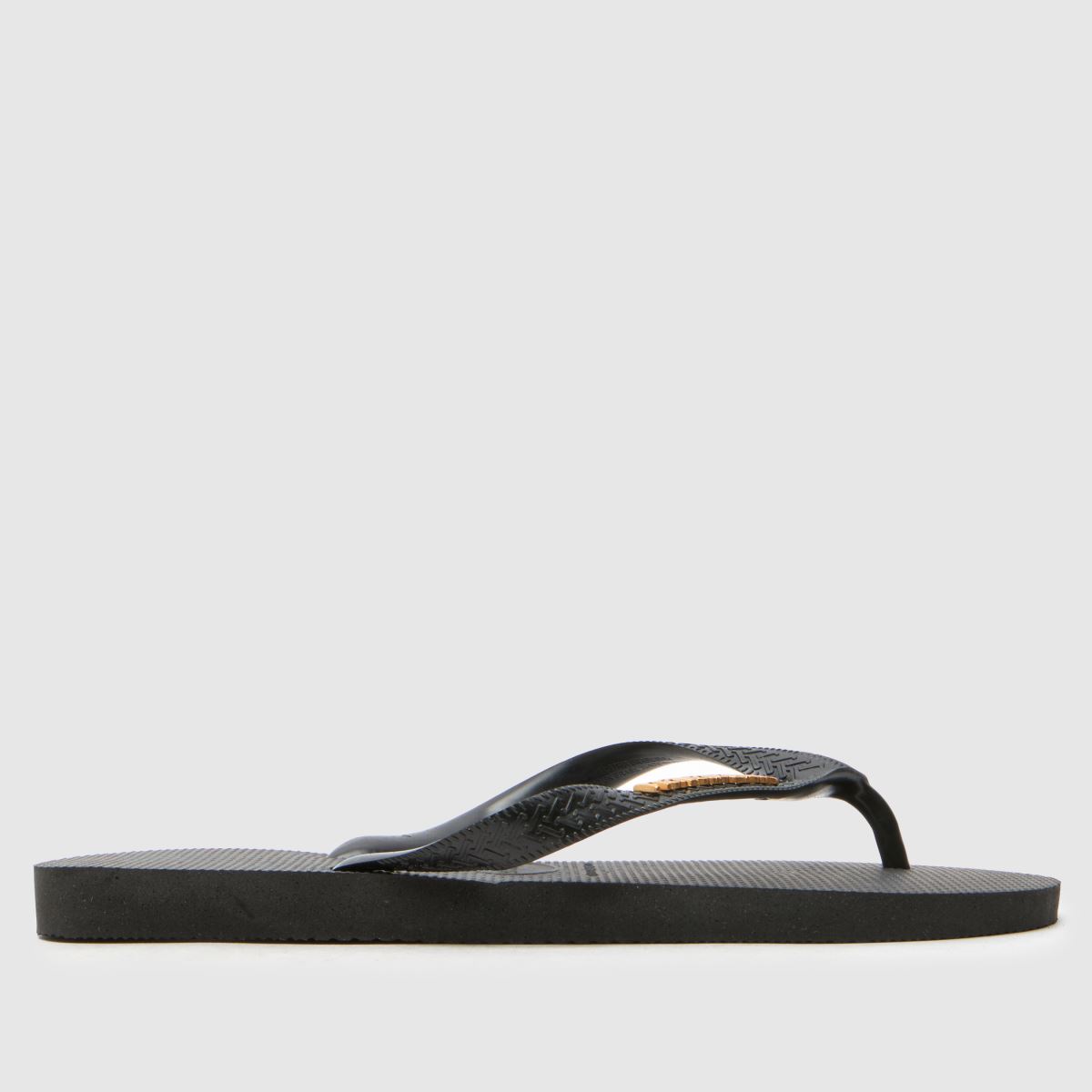 Havaianas Logo Metallic Flip in Black Havaianas Logo Metallic Flip 3