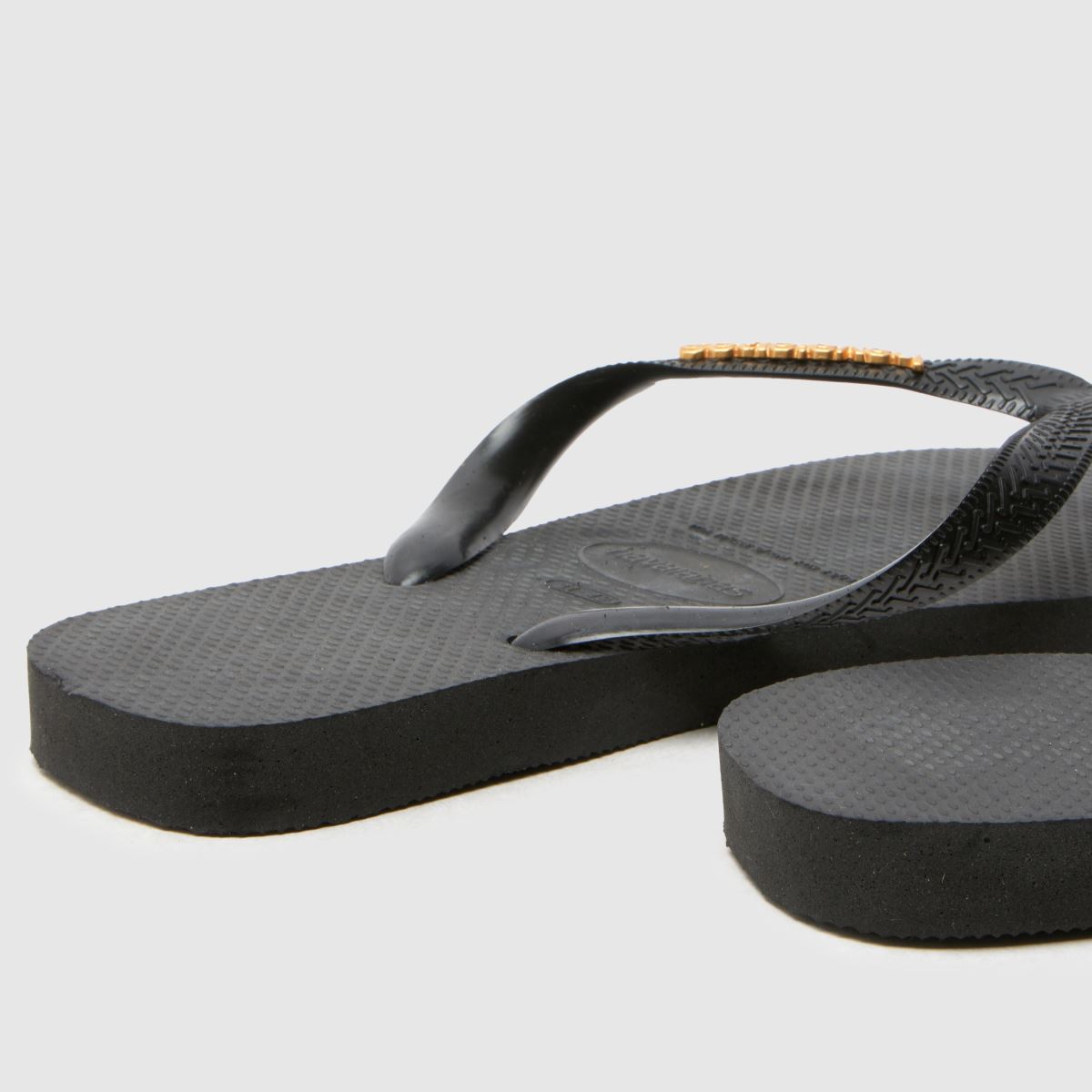 Havaianas Logo Metallic Flip in Black Havaianas Logo Metallic Flip 7
