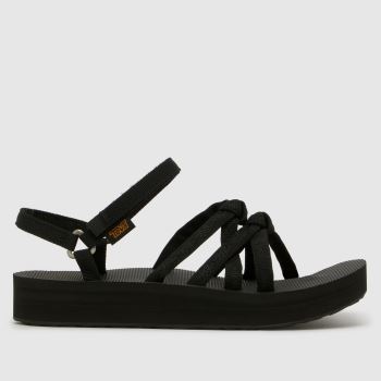 Teva Black Midform Kena Slim Womens Sandals