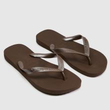 Havaianas Top Tiras Flip in Dark Brown Havaianas Top Tiras Flip,1 of 4