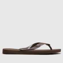 Havaianas Top Tiras Flip in Dark Brown Havaianas Top Tiras Flip,2 of 4