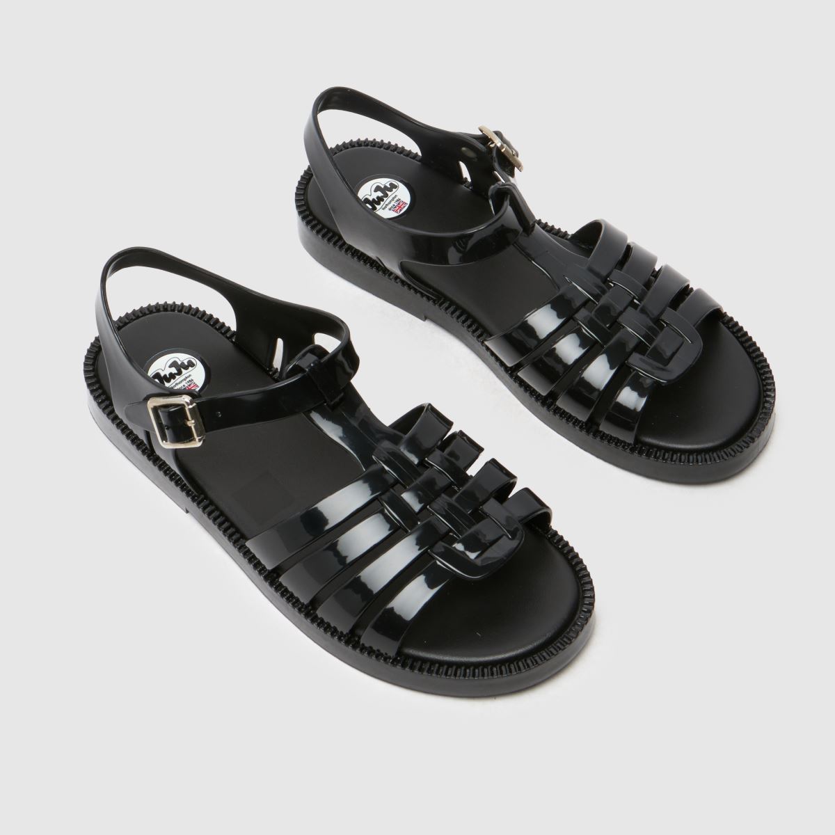 JUJU JELLIES Reilly Open Toe in Black JUJU JELLIES Reilly Open Toe 4