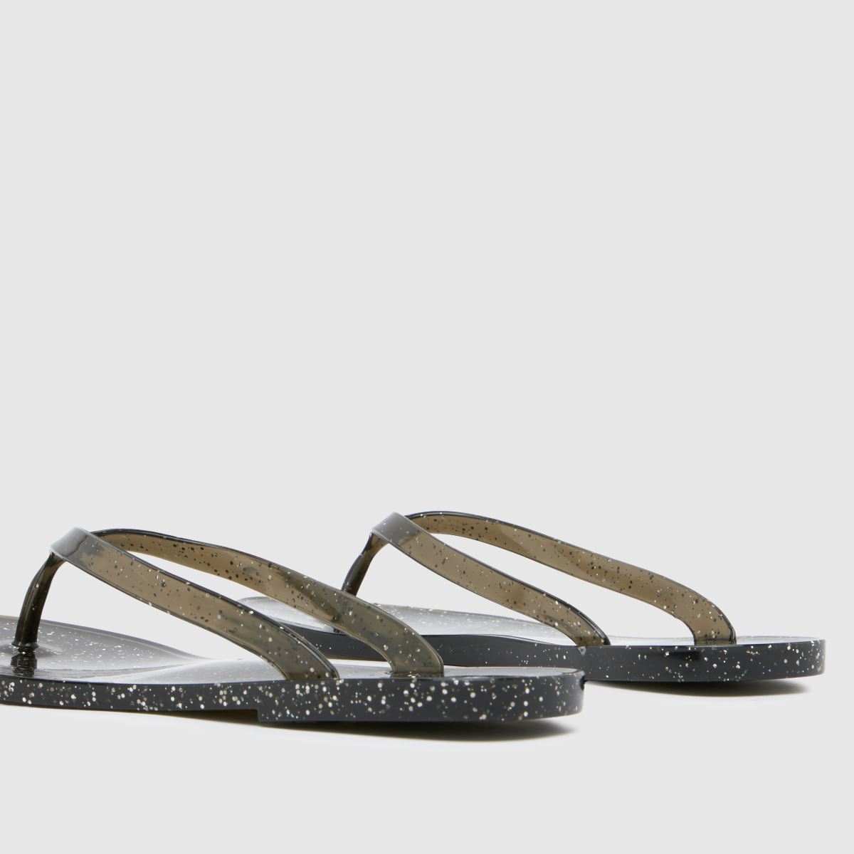 JUJU JELLIES Flip Flop Sandals in Black JUJU JELLIES Flip Flop Sandals in Black
