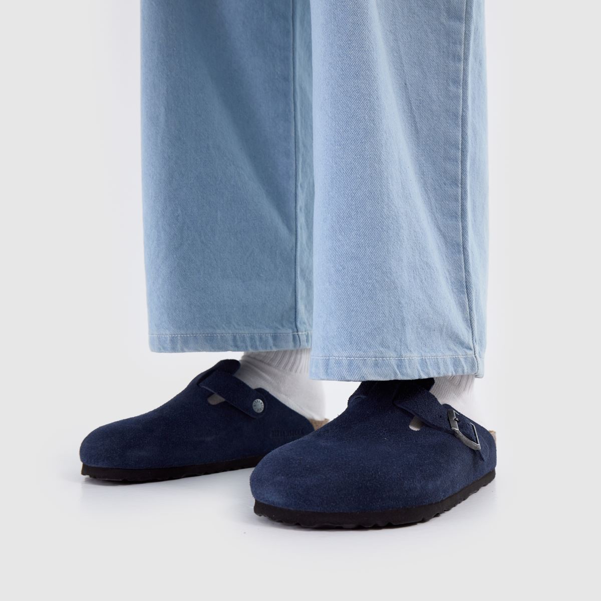 BIRKENSTOCK Boston Clog Sandals in Navy