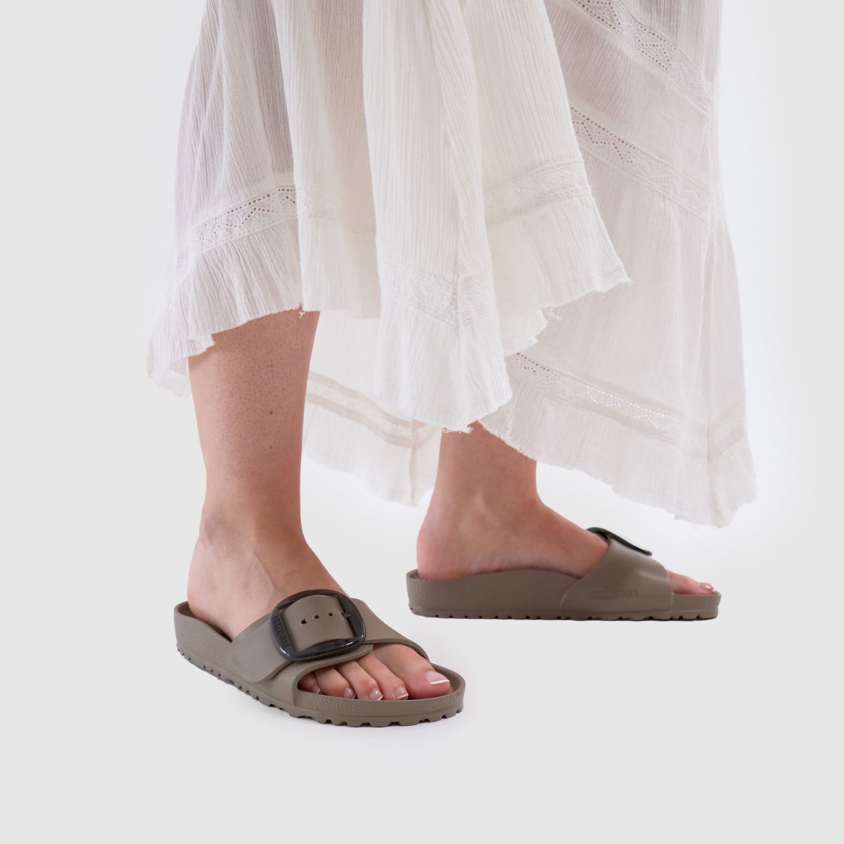 Womens Taupe BIRKENSTOCK Madrid EVA Big Buckle Sandals schuh