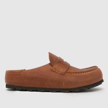 BIRKENSTOCK Dark Brown Naples Leather Womens Sandals