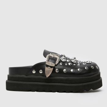 Azalea Wang Black Pressley Mule Womens Sandals