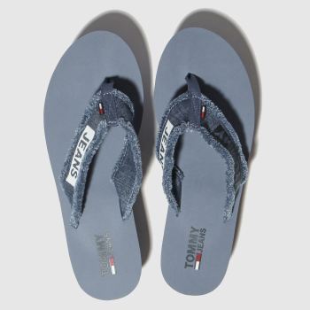 Tommy Hilfiger blue tj denim mid beach sandals Tommy Hilfiger blue tj denim mid beach sandals