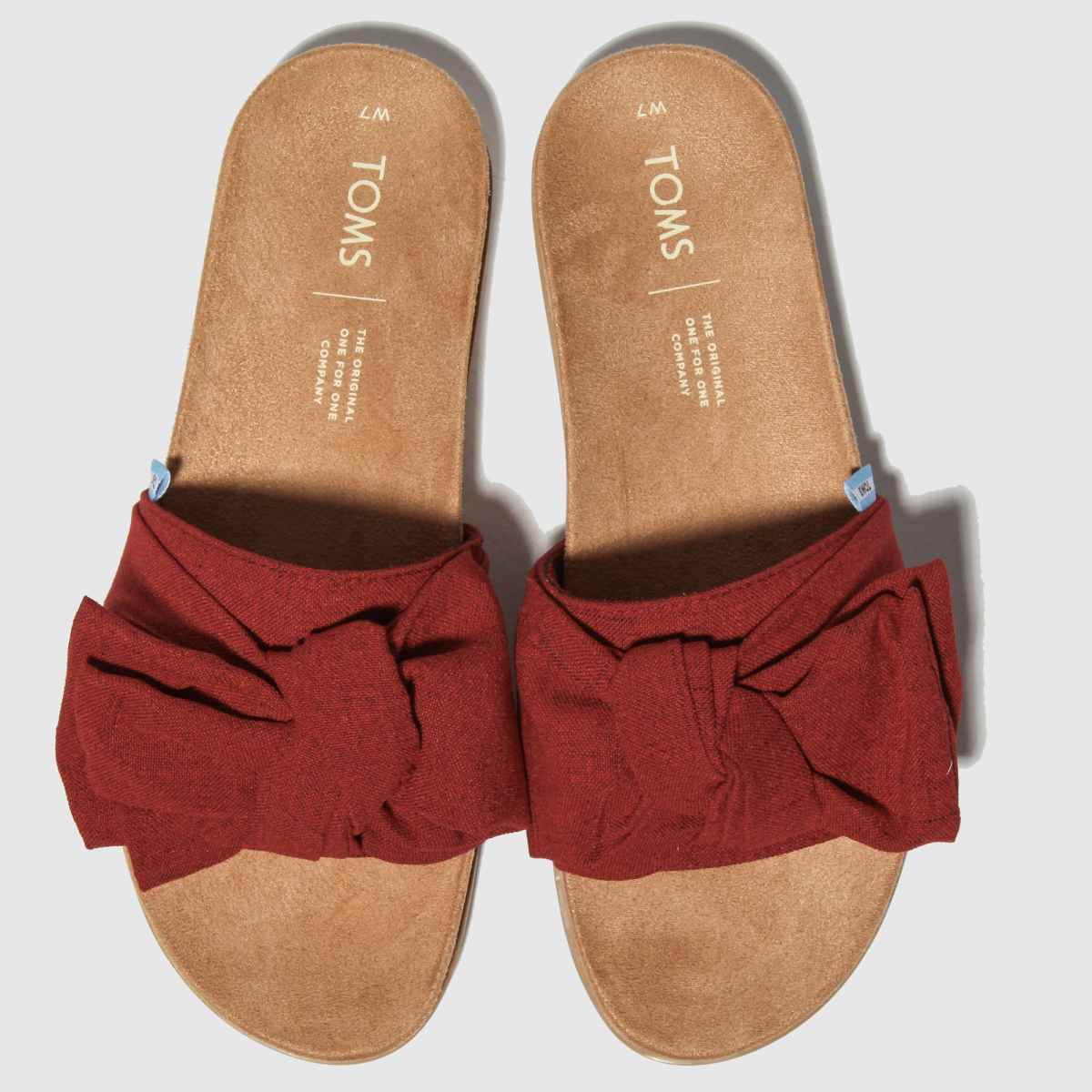 Toms Red Paradise Slide Sandals Review