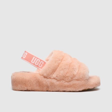 peach fluffy uggs