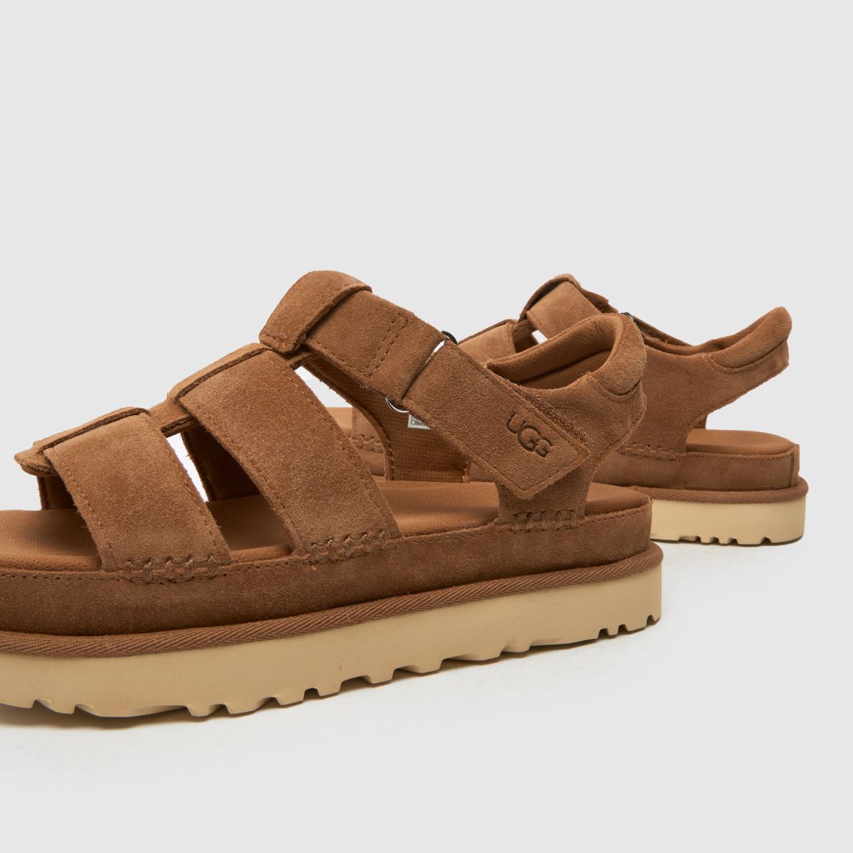 Womens Chestnut UGG Goldenstar Strap Sandals | schuh