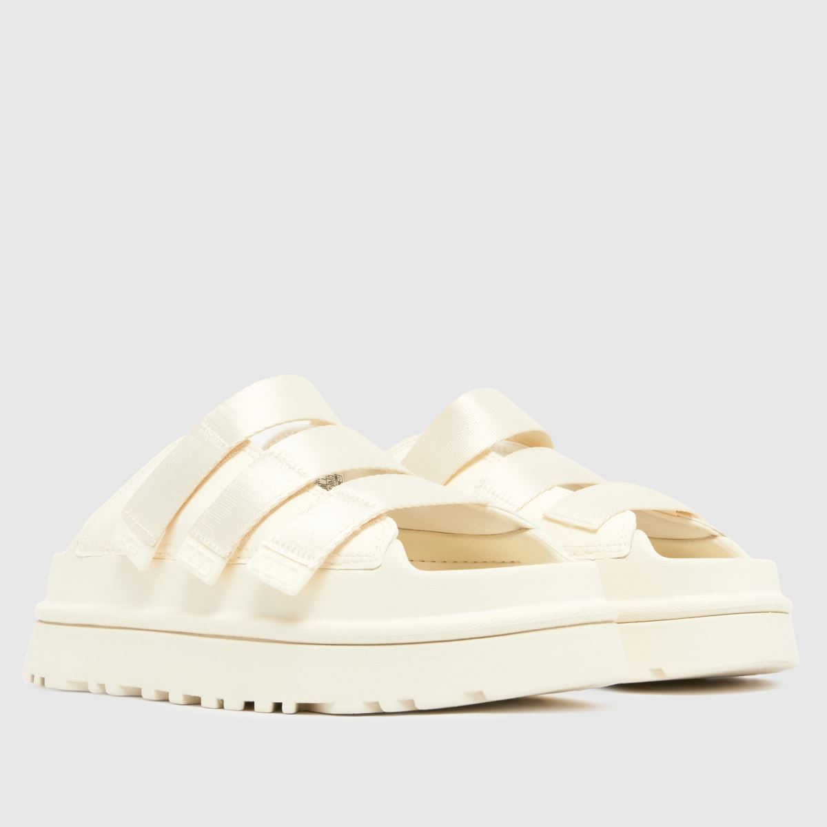 Womens White Multi UGG Goldenglow Slide Sandals | schuh