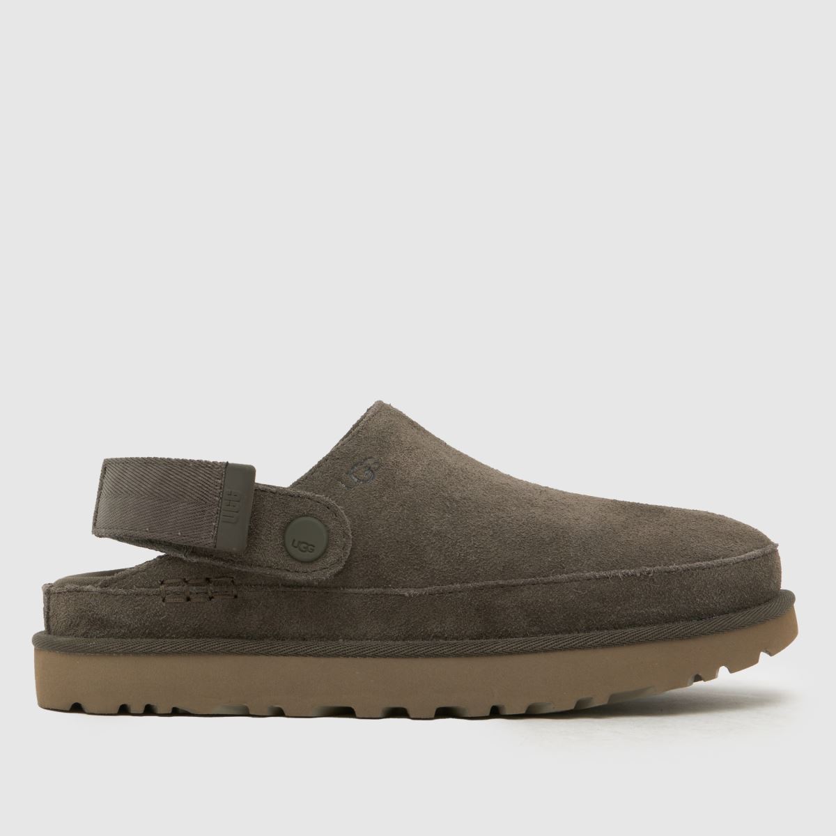 UGG Goldenstar Clog Sandals in Dark Grey