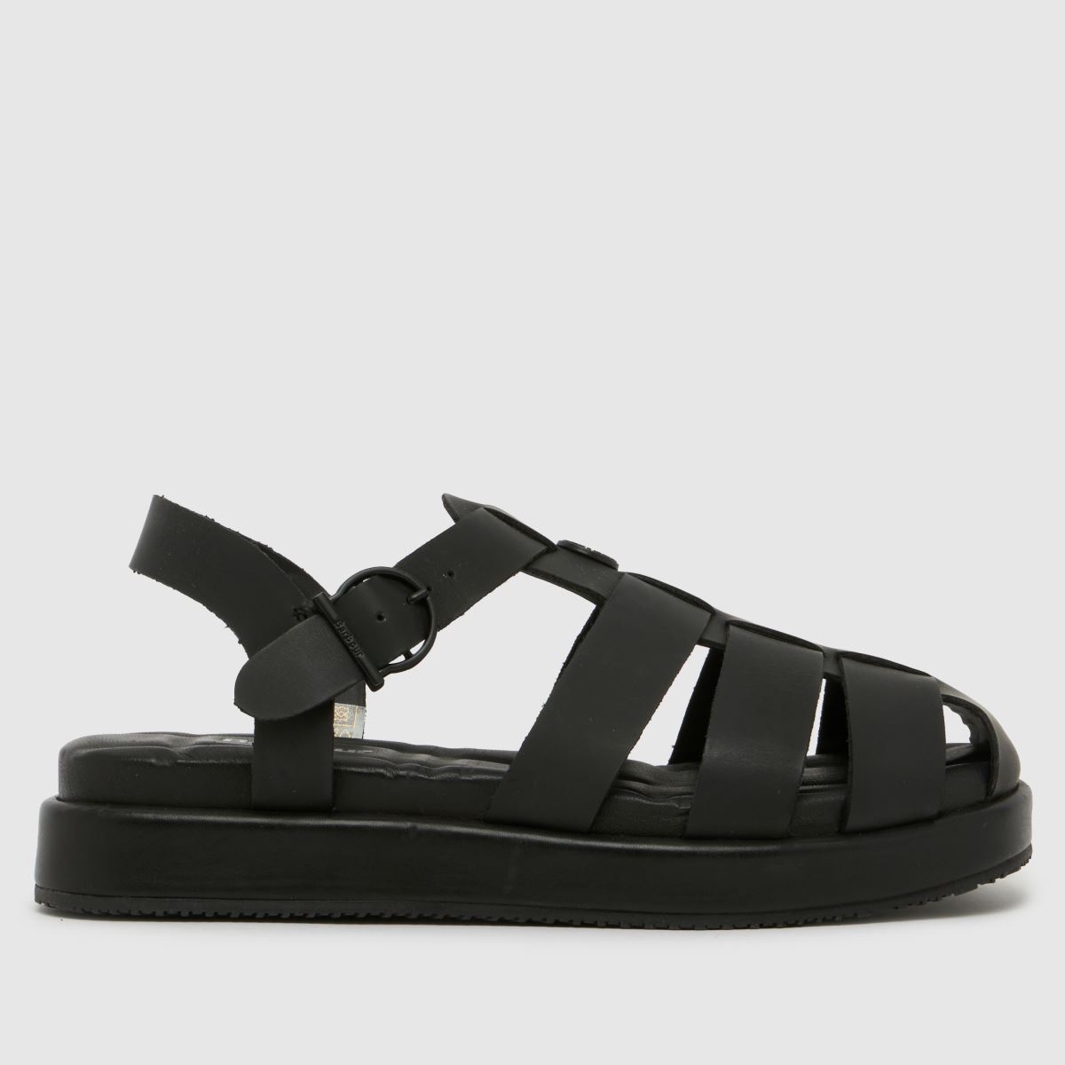 Barbour Hindburn Fisherman Sandals in Black