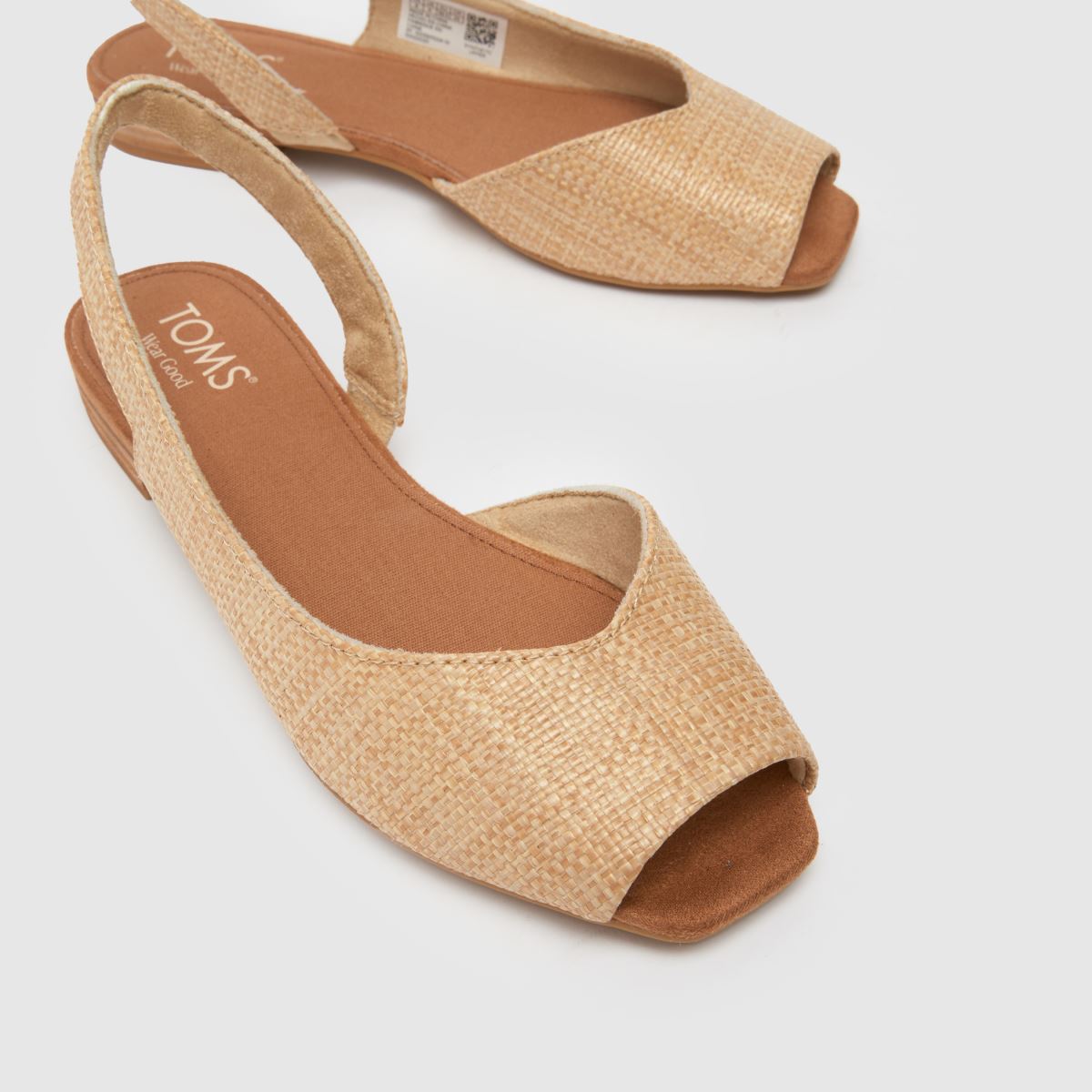 TOMS Briella Slingback Ballet Flat in Natural TOMS Briella Slingback Ballet Flat 4