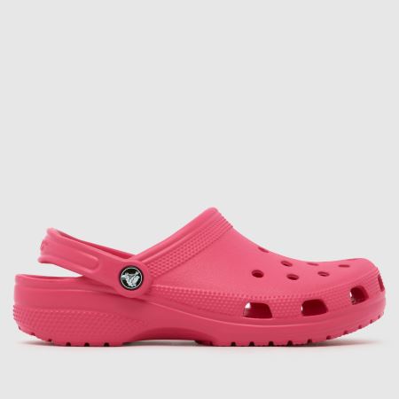 Womens Pink Crocs Classic Clog Sandals | schuh