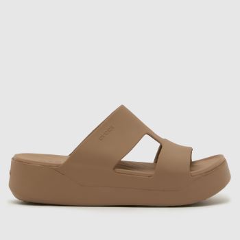Crocs Taupe Getaway Platform Womens Sandals