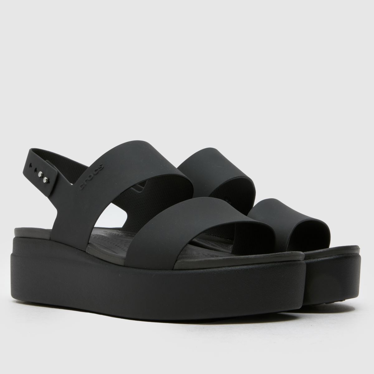 Crocs Brooklyn Low Wedge in Black crocs Crocs Brooklyn Low Wedge in Black 3