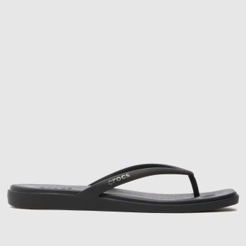 Crocs Black Miami Flip Womens Sandals