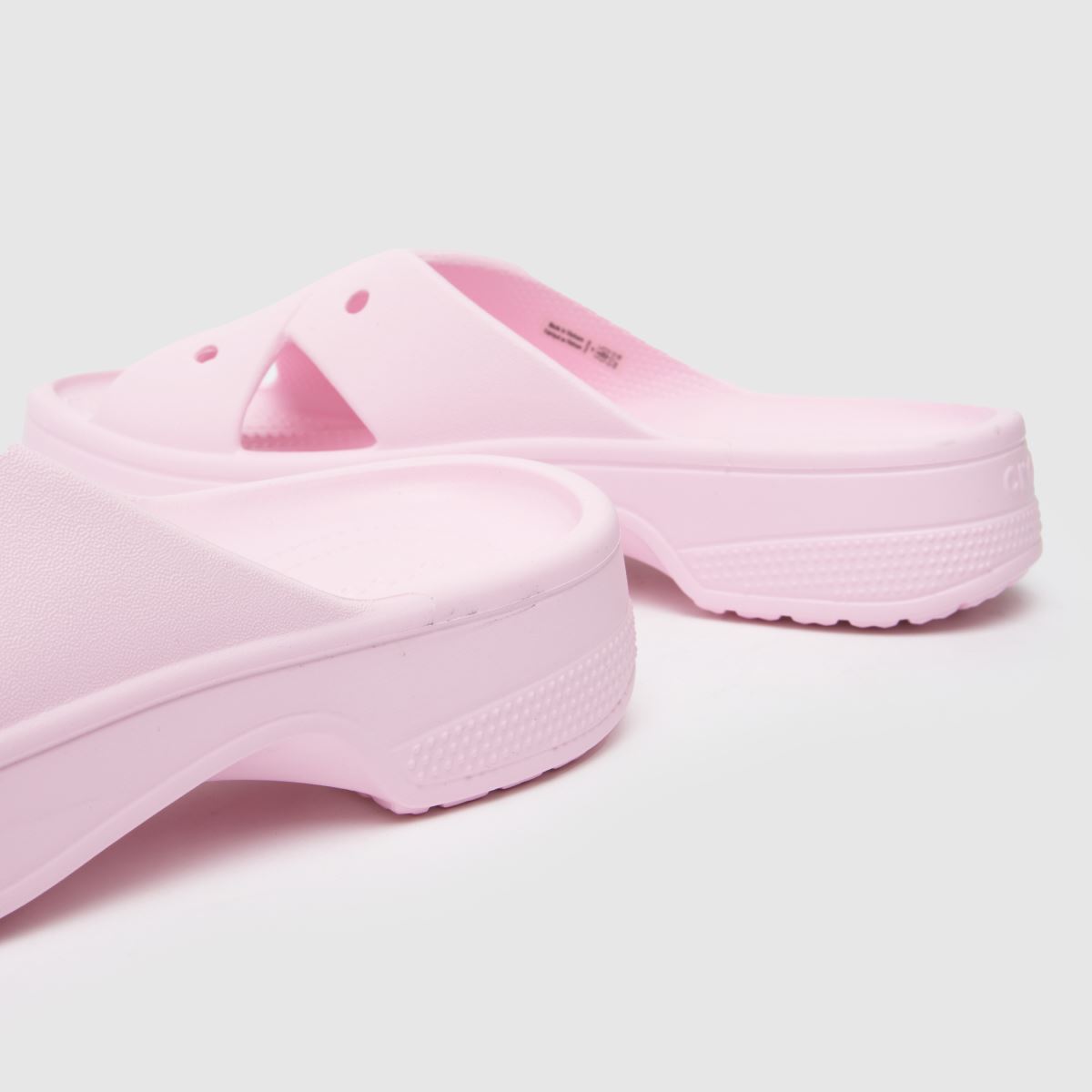 Crocs Cross Strap Slide in Pink Crocs Cross Strap Slide 7