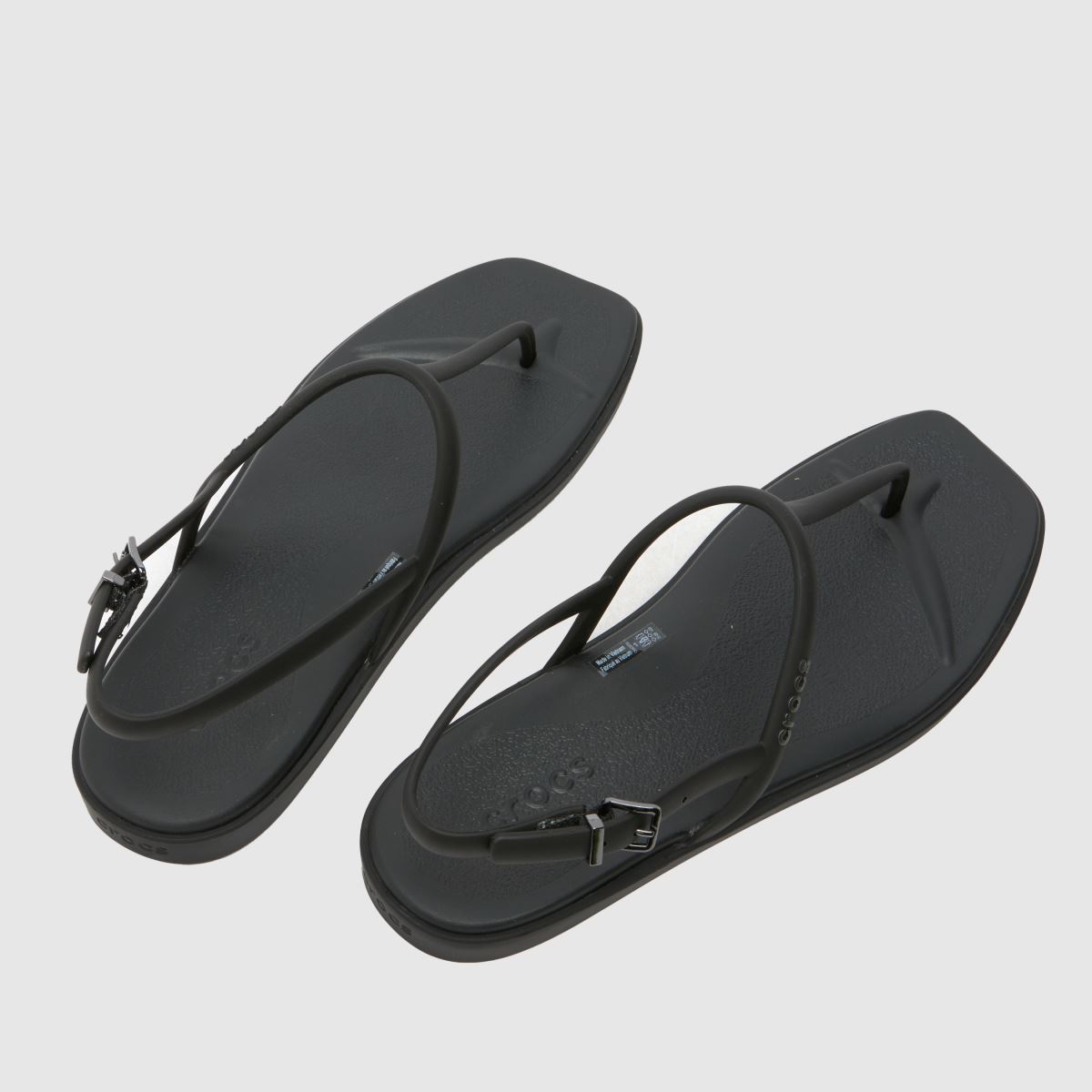 その他 flk036084 Womens Black Crocs Miami Thong Flip Sandals | schuh